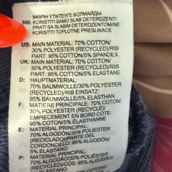 Adidas Women's Navy Tie-Dye Sweatshirt - Picture 4 of 4